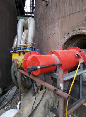 中國二十冶山鋼日照3500毫米爐卷工程烘爐成功