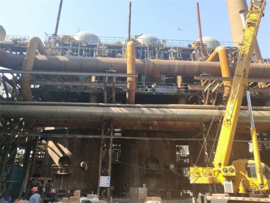 建龍西鋼年產(chǎn)140萬(wàn)噸焦化爐烘爐